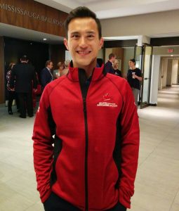 Patrick Chan poses for a photo by a fan at Skate Canada's Breaking the Ice 2016 Reception, September 1, 2016. (Photo by @QuadAxel3Toe.)