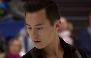 Patrick Chan at the start of his Finlandia Trophy short program 10-08-16. Source: YouTube