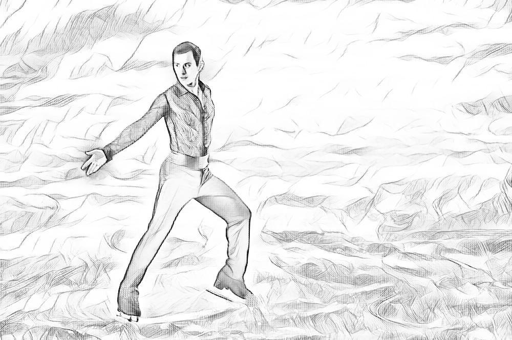 Patrick Chan Coloring Page Based on Stars On Ice Japan Photo April 2016