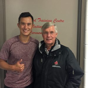 Patrick Chan at the Richmond Training Centre, August 2017. (Photo by Richmond Training Centre)